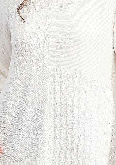 Karen Scott Women's Cotton Mixed-Stitch Sweater White Size Small