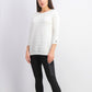 Karen Scott Women's Ribbed 3/4 Sleeve Sweater White Size XX-Large