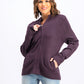 Karen Scott Women's Zip-Front Cardigan Purple Size Large