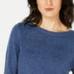Karen Scott Women's Solid Curved-Hem Tunic Blue Size Small