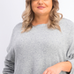 Karen Scott Women's Plus Size Curved Hem Tunic Gray Size 1X