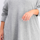Karen Scott Women's Plus Size Curved Hem Tunic Gray Size 1X