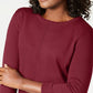 Karen Scott Women's Cotton Sweater Red Size X-Large