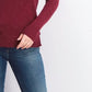 Karen Scott Women's V-Neck Long-Sleeve Sweater Red Size X-Small
