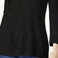 Karen Scott Women's V-Neck Solid Sweater  Black Size Extra Small