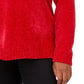 Karen Scott Women's Plus Size Boat-Neck Chenille Sweater Bright Red Size 3X
