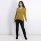Karen Scott Women's V-Neck Chenille Sweater Golden Size Small