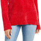 Karen Scott Women's Petite Envelope-Neck Chenille Sweater  Ks Merlot Size Petite Petite
