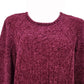 Karen Scott Women's Cable-Knit Chenille Sweater Red Size Small