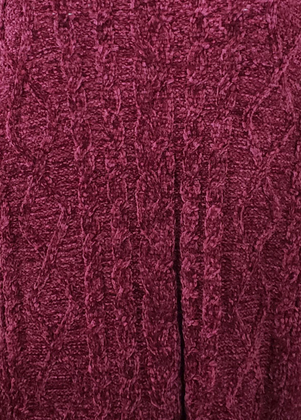 Karen Scott Women's Cable-Knit Chenille Sweater Red Size Small