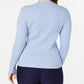 Karen Scott Women's Cotton Baby Cable Knit Sweater Blue Size Large