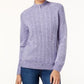 Karen Scott Women's Petite Cable-Knit Sweater Blue Size Small