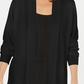Karen Scott Women's Open-Front Long-Sleeve Cardigan Black Size Small