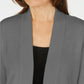Karen Scott Women's Petite Open-Front Cardigan  Charcoal Size Medium