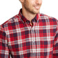 Club Room Men's Flannel Shirt Red Size Small