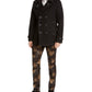 INC International Concepts Men's Contrast Top Stitch Pea Coat Black Size Extra Large
