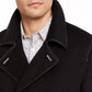 INC International Concepts Men's Contrast Top Stitch Pea Coat Black Size Extra Large