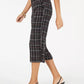 Alfani Women's Petite Printed Belted Culottes Black Size 4