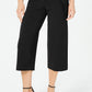 Alfani Women's Petite Cropped Belted Culottes Black Size 4
