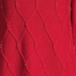 Karen Scott Women's Diamond Cable-Knit Sweater  Red Size Extra Small