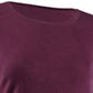 JM Collection Women's Button-Cuff Crewneck Sweater Purple Size 2 X-Large