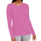 JM Collection Women's Button-Sleeve Crew-Neck Sweater Pink Size X-Large