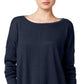 Style & Co Women's Ribbed-Knit Sweater Dress  Navy Size Large