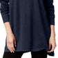 Style & Co Women's Ribbed-Knit Sweater Dress  Navy Size Large