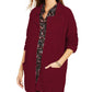 Style & Co Women's Open-Front Topper Jacket  Med Purple Size Small