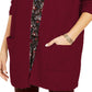 Style & Co Women's Open-Front Topper Jacket  Med Purple Size Small