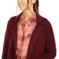 Style & Co Women's Open-Front Topper Jacket  Med Purple Size Extra Large