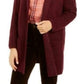 Style & Co Women's Open-Front Topper Jacket  Med Purple Size Extra Large