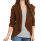 Style & Co Women's Pointelle Cardigan Brown Size Extra Large