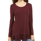 Style & Co Women's Layered-Look Tunic Red Size Extra Small