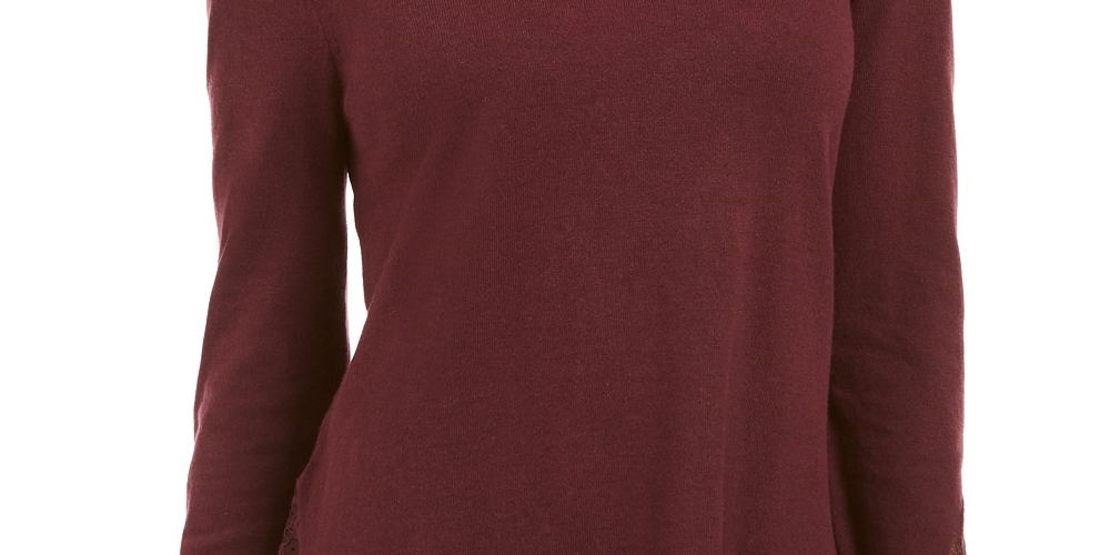 Style & Co Women's Layered-Look Tunic Red Size Extra Small
