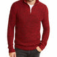 INC International Concepts Men's Quarter-Zip Sweater Red Size X-Large