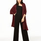 Charter Club Women's Cashmere Metallic Oversized Wrap Dark Red Size Regular