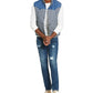 American Rag Men's Quilted Colorblocked Vest Blue Size Extra Large