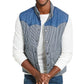 American Rag Men's Quilted Colorblocked Vest Blue Size Extra Large