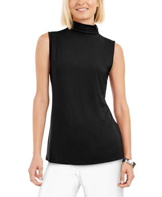 Alfani Women's Mock-Neck Top Black Size Small