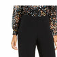 Alfani Women's Knit Wide-Leg Pant Black Size Petite Medium