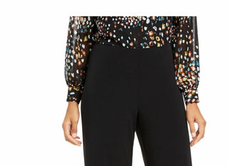 Alfani Women's Knit Wide-Leg Pant Black Size Petite Medium