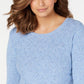 Karen Scott Women's Diamond Cable-Knit Sweater Blue Size Extra Large