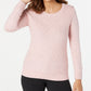 Karen Scott Women's Diamond Cable-Knit Sweater Pink Size 2 Extra Large