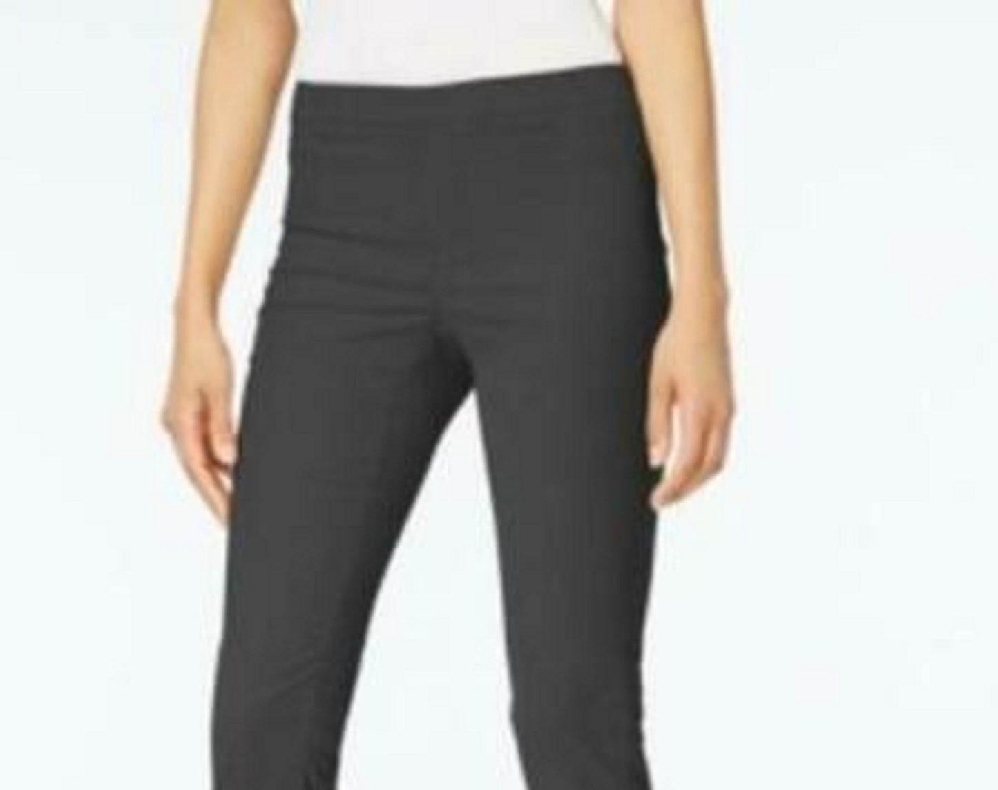 Karen Scott Women's Petite Corduroy Pull-On Pants Charcoal Size Medium