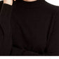 Karen Scott Women's Zip-Back Mock-Neck Sweater Black Size Medium