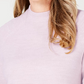 Karen Scott Women's Zip Back Mock Neck Sweater Pink Size Small