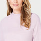 Karen Scott Women's Zip-Back Mock-Neck Sweater Pink Size X-Large