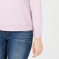 Karen Scott Women's Zip-Back Mock-Neck Sweater Pink Size X-Large