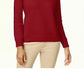 Karen Scott Women's Petite Mock-Neck Sweater Raspberry Size Petite Small